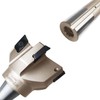 R8 Shank Indexable End Mill 3" Diameter 90 Degree High