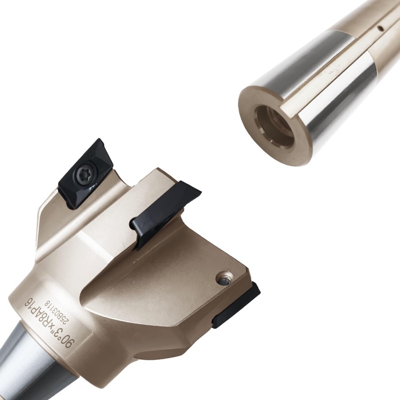 R8 Shank Indexable End Mill 3" Diameter 90 Degree High