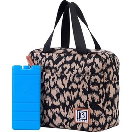 Brisby Cool Bag Small - 4L, Lunch Bag, Four Layer Insulated Cooler Bag with Cooling Elements, Versatile Lunch Bag, for Women in Leo Colour