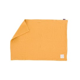 Träumeland Baby Blanket Muslin Mustard Yellow 75 x 100 cm Versatile Cuddly Blanket Perfect as a Mat, Nursing Cover or Sun Protection