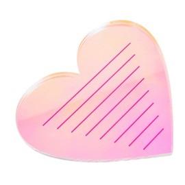 WOONEKY Elegant Lash Tile Tray for Eyelash Extensions Stylish Lash Holder Colorful Heart Design