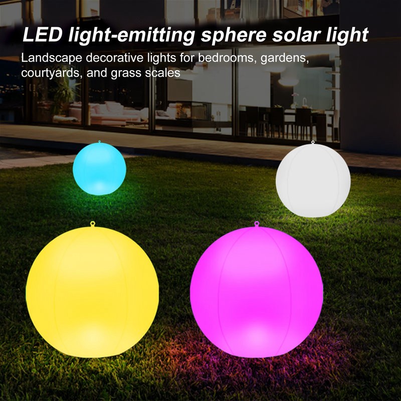 Solar Floating Ball Pool Light IP68 Water Resistant Brightness Adjustment