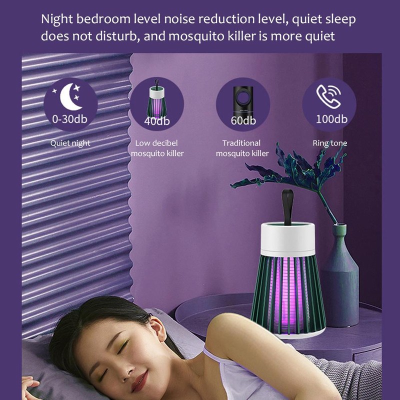 Electric Mosquito Killing Lamp USB Charging LED Light Trap Fly