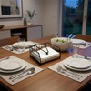 2 Pack Black Metal Napkin Holders for Tables,Quare Serviette Holder