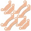 Caltric Front And Rear Brake Pads for John Deere Am141182