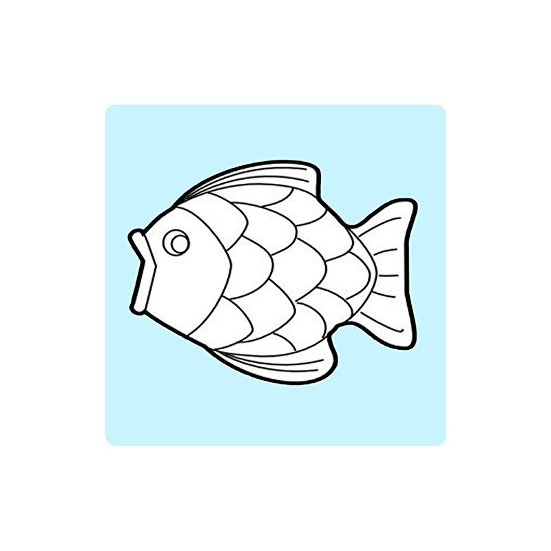 BeadTin Neon Bright Multi 24mm Fish Pony Beads (24pcs)