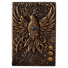 Copeflap Antique Notebook, a5, Journal, Spell Book, Spell Book-style Notebook, Western Book, Antique (Gold)