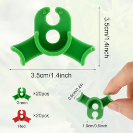 WUSJCOF Pack of 40 Plant Benders Lst Clips Plant Clips for Low Stress Training, Plant Trainer and Plant Clips for Bending and Stabilising Plant Stems