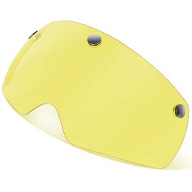 EASTINEAR - anteojos magnéticas para cascos de bicicleta, visera desmontable para casco de bicicleta, protector solar extraíble para casco de ciclismo (amarillo)