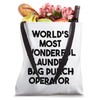 World's Most Wonderful Laundry Bag Punch Operator Tote Bag
