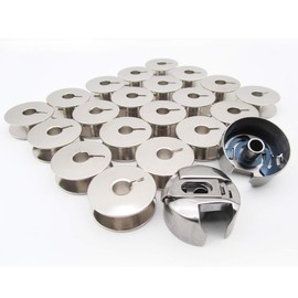 CKPSMS Brand Set with 20 Spools & 2 Bobbin Case #9033S 20 Pieces + BC-PF9076-NBL 2 Pieces Compatible with PFAFF 138, 238, 438, 1222 Sewing Machines