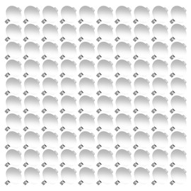 Pack of 100 Button Badges for DIY Jewellery, Brooch Clasps Pin Trays, Silver Metal Flat Disc Blank Round Bottom Buckle Pins for Badges, Corsage, Name Tags (20 mm)