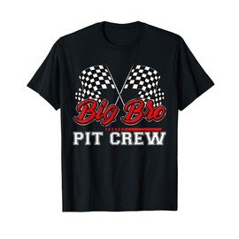 Big Brother Pit Crew Funny Hosting Car Race Family Matching T-Shirt