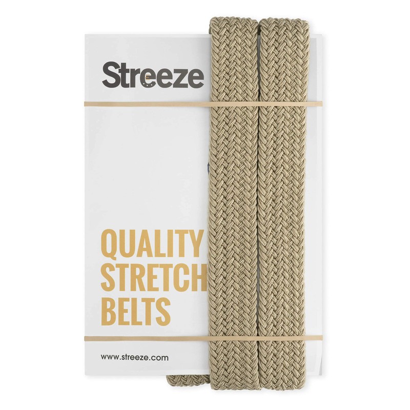 Streeze 30mm Stretch Belt - Braided Elastic Webbed Belt with