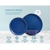 KooK Ceramic Dinnerware Set, Service for 4 (12-Piece) Plates &