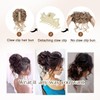 Messy Bun Clip in Bun Hair Extensions Claw Clip Hair