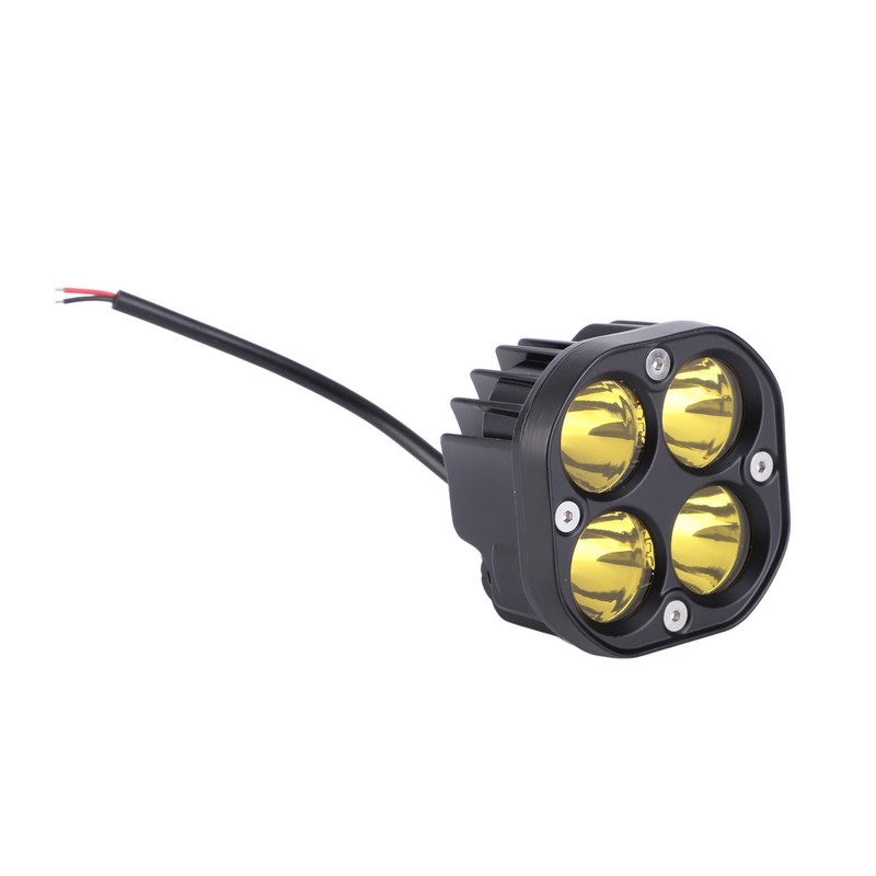 40W Motorcycle Headlight LED Spotlight Yellow Light Waterproof for Off