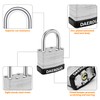 DAERDUO 24 Pack 40 mm (1-9/16") Keyed Alike Laminated Padlocks