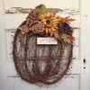 AGD Fall Decor - Flat Grapevine Pumpkin Grateful XX Large