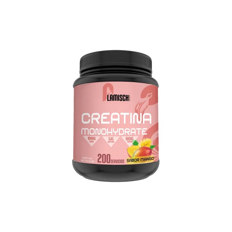 Creatina Monohidratada 1kg Flamish 200 Servicios Sabores