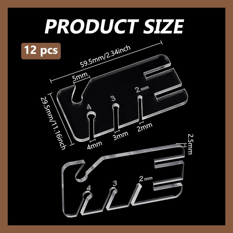 BENECREAT 12Pcs Removable Yarn Tensioner Adapter, 59.5x29.5x2.5mm Knitting Machine Tensioner