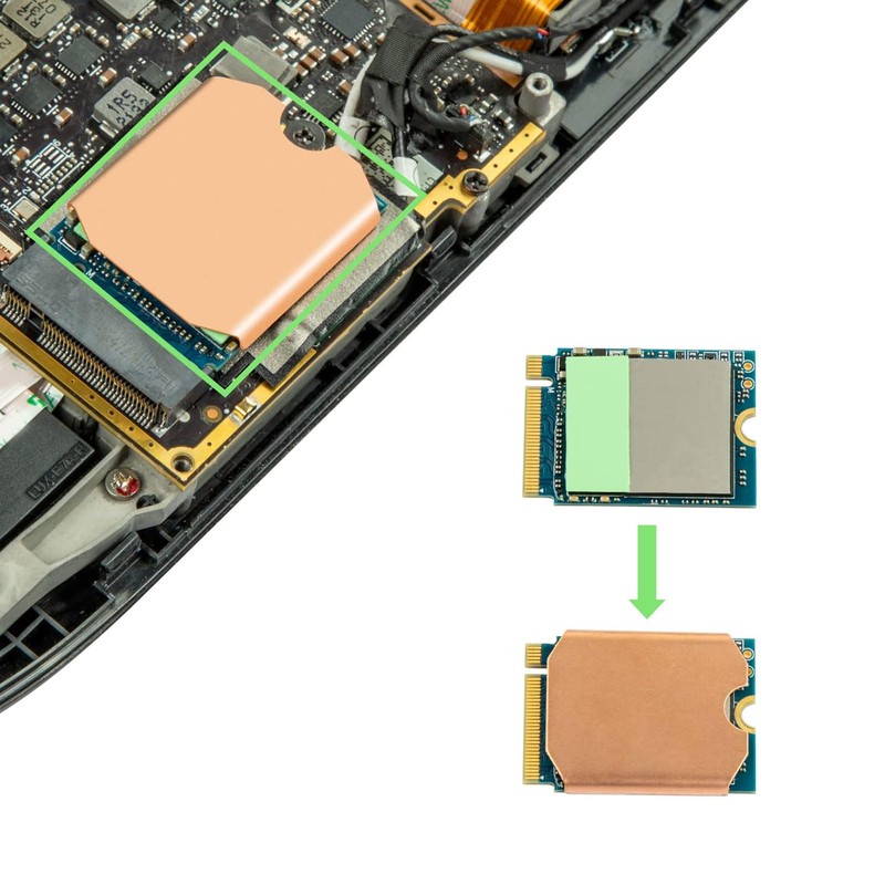 SSD Heatsink Thermal Pad for SteamDeck ROG All, M.2 2230