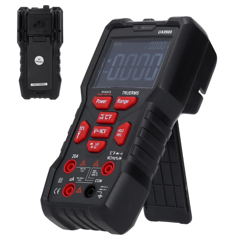 UA9988 Digital Multimeter AC/DC Current Voltage Capacitance Resistance Measurement Black