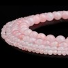 RUBYCA Natural Rose Quartz Gemstone Round Loose Bead Pink Crystal