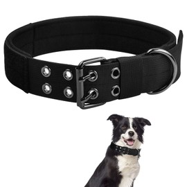 Tactical Dog Collar Soft Adjustable Collar for Large & Small Dogs (XL)