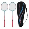Badminton Racket Lightweight Portable Iron Alloy Frame Double Badminton Racquets