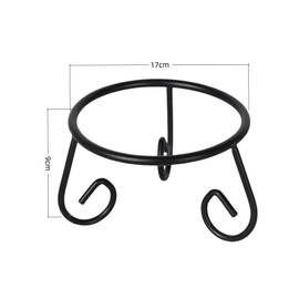 GYWHOOFT Black Iron Ball Stand,17*9CM Crystal Ball Street Light Crystal Ball Stand Bowling Ball Stand Display Stand Crystal Stand Crystal Sphere Rack Metal Crystal Sphere Holder Gazing Ball Stands