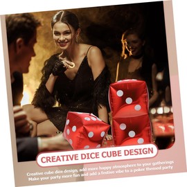 jojofuny 8pcs Shaped Aluminum Foil Balloons for Theme Party Decorations Creative Cube Dice Design for Celebrations and Gatherings