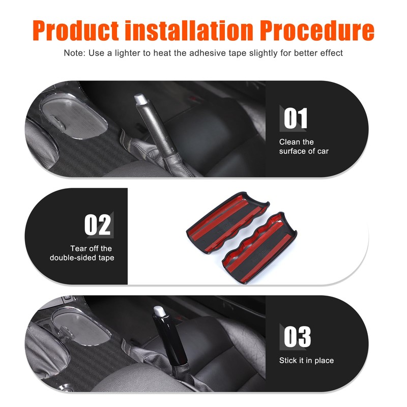 PIUGILH Handbrake Lever Cover Compatible with C6 Corvette 2005-2013 Accessories,