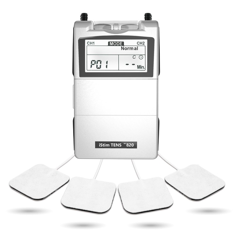 iStim Tens Unit Stimulator Machine - EV820 with 8 Electrodes