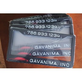 Custom 2pcs  License Plate Tag Frame Cover Holder with your custom logo