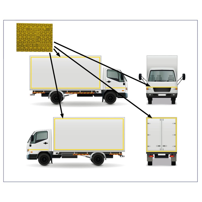 Prolac Reflective Contour Marking, 10 Metre Marking with Striking Colour,
