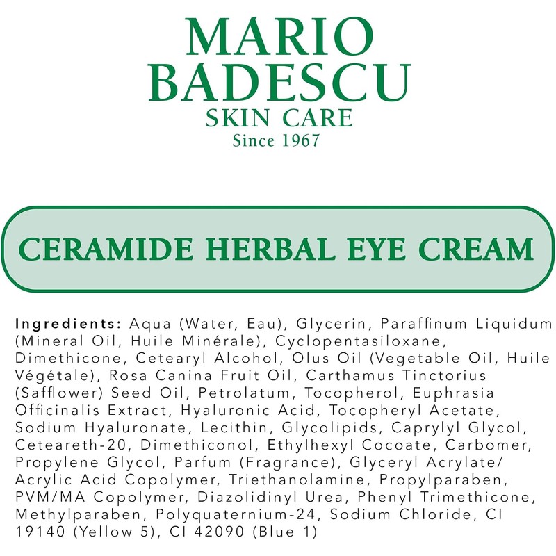 Ceramide Herbal Eye Cream by Mario Badescu for Women -