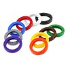 van den Heuvel Key Identification Rings Multi-Coloured 10-Pack