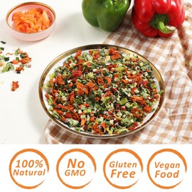 Yimi Kimchi Mushroom Ramen Toppings, Dehydrated Freeze Dried Vegetables, Mixed Veggies Soup with Korean Kimichi Shiitake Mushrooms for Noodles Rice Emergency Food，All Natural Gluten Free, 16 oz