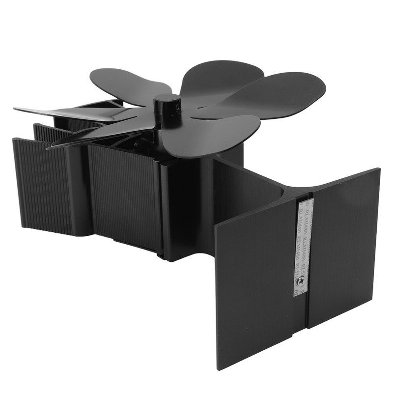 Heat Powered Stove Fan 6 Blade Fast Speed Large Air