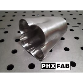 Phx Fab 4 Into 1 Weld On Merge Collector 2" Inlet 2.625" Outlet 304 Stainless Steel