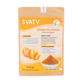 SVATV Orange Peel Powder II Orange Peel Powder II Natural Face Packs and Face Mask Formulations Nourishes Peels Makes Skin Soft and Detoxifies 227 g