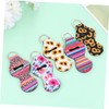 LALAFINA 5pcs Lipstick Balm Cover Lip Balm Holders Keychain Bag