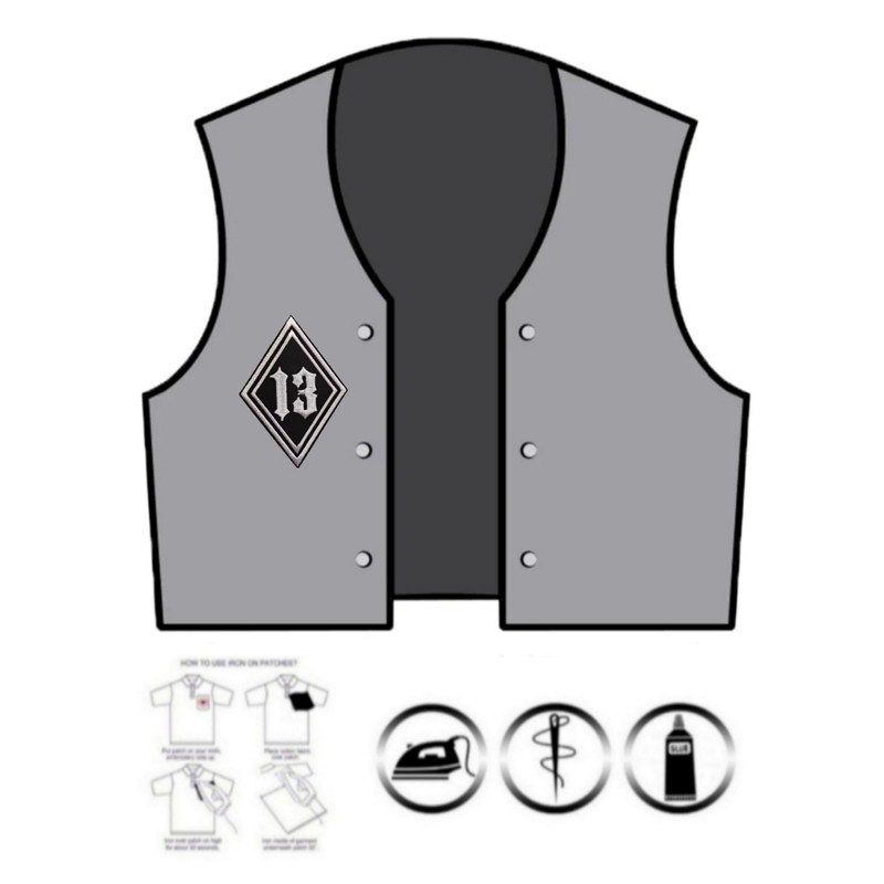 Embroidered Iron on Patch for Motorcycle Vest Motorcycle Clothing Pilot