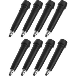 Herreicher Steel Alloy Tip Trekking Poles Replacement Tips - Hiking Poles Mountain Pole Tip Carbon Tungsten Steel Manganese Portable for Ice, Gravel and Compacted Dirt (Pack of 8)