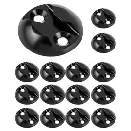 QWORK® Pack of 15 Airline Rail Lashing Plate Lashing Point for Airplanes, Motorhomes, Vans, Ambulances etc. - A Flexible Way to Secure Load (45 mm)