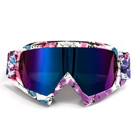 APEBAZY Motorcycle Goggles Motocross Goggles Dirt Bike Cross Goggles ATV Off Road Racing MX Riding Goggles Windproof Anti Fog UV Ski Goggles