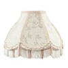 Aspen Creative 55005 Handsewn Scallop Dome Transitional UNO Fringe Lamp