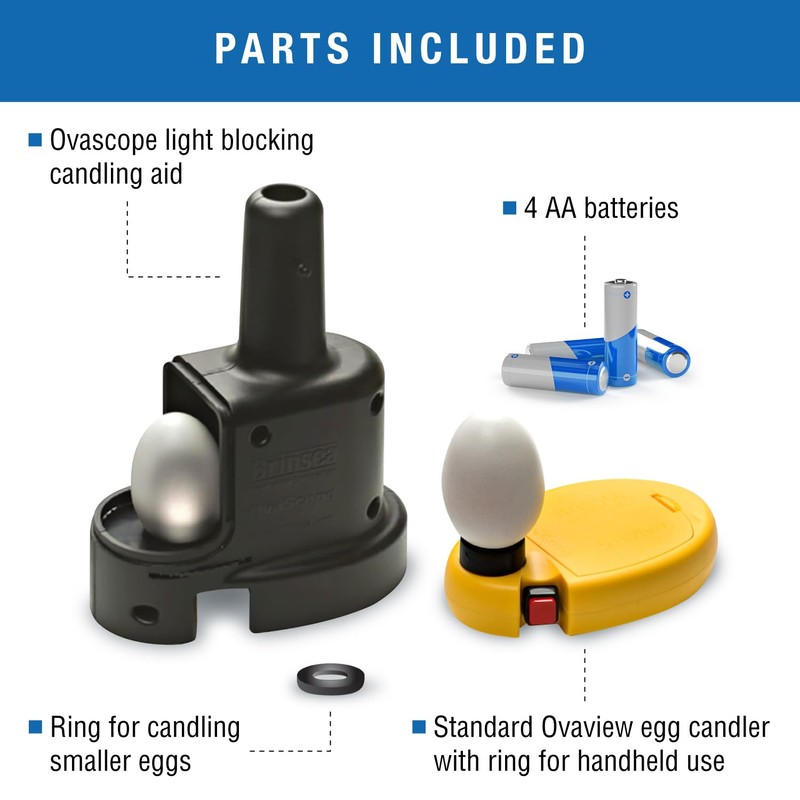 Brinsea OvaScope Egg Scope with OvaView Standard Candler for Monitoring
