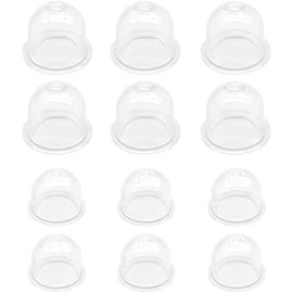 12Pcs Transparent 19mm/22mm Chainsaw Trimmer Lawn Mower Carburetor Oil Cups Primer Bulb Fuel Pump for Chain Saw Brushcutter Grass Parts,Craftsman Carburetor Chainsaw Grass Drive and Carburetor Trimmer